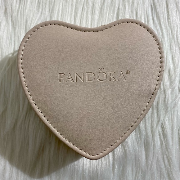 PANDORA PINK HEART BOX BRACELET STORAGE CASE - Picture 2 of 15